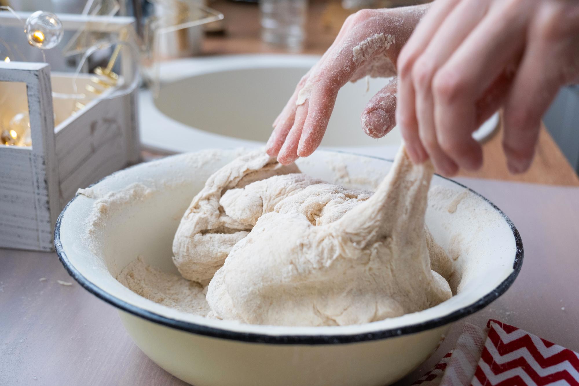 Dettaglio impasto lievitato